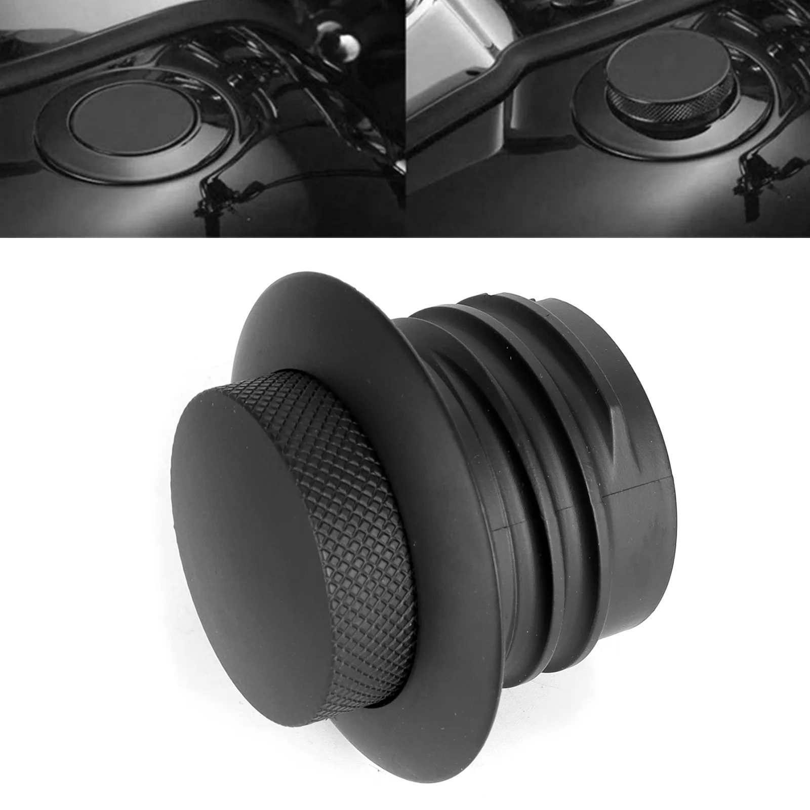 Motorcycle Pop-Up Gas Fuel Cap Screw-in Tank Cap Cover For Harley Big Twin Sportster XL Dyna Softail Breakout Street Bob Custom