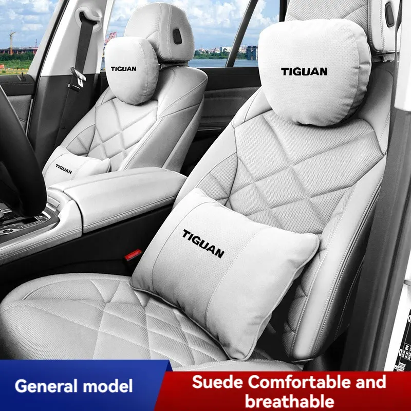 

Adjustable Car S Level Neck Pillow Seat Headrest Lumbar Support Pillow Spine Protect For VW Volkswagen Tiguan 5n mk1 mk2 car