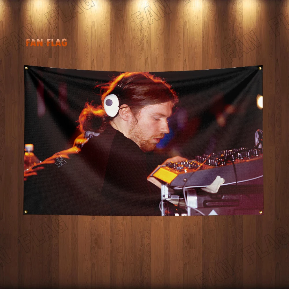 90x150cm Aphex Twins Richard D James Music Flag Polyester Printed Poster Home or Bedroom Decoration Decor Banner Tapestry