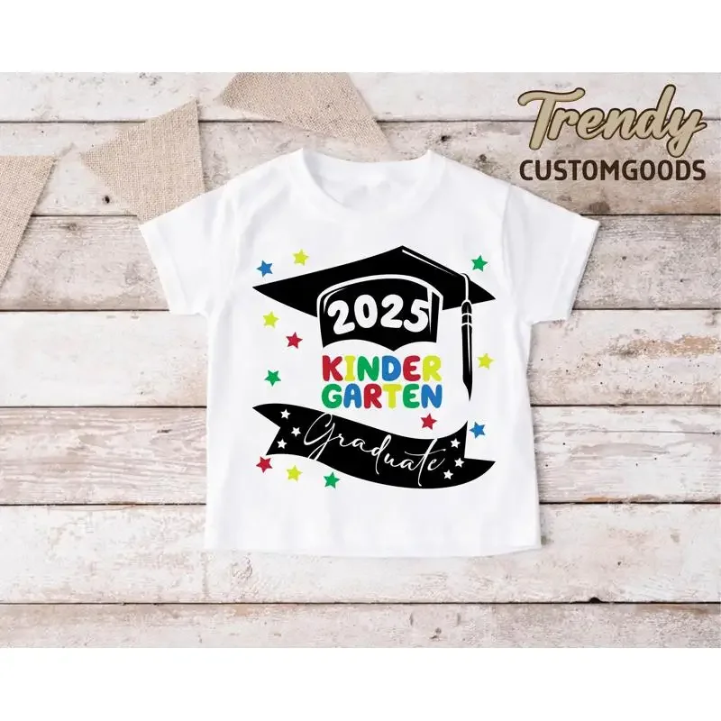 2025 Kindergarten Graduate T Shirt Kids Graduation Grad Party