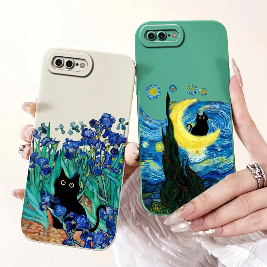 For Apple iPhone 7 Plus Case iPhone8 Plus Luxury Candy Painted Cover Shockproof Phone Case For iPhone 8 iPhone7 Plus Soft Fundas