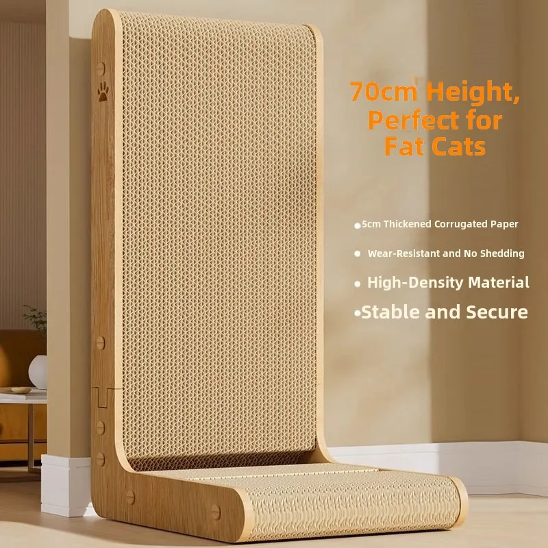 L-Shaped  Scratching Board Vertical Thickened Wear-Resistant Non-Shedding Claw Grinding Board Sofa Protection  Nest Toy