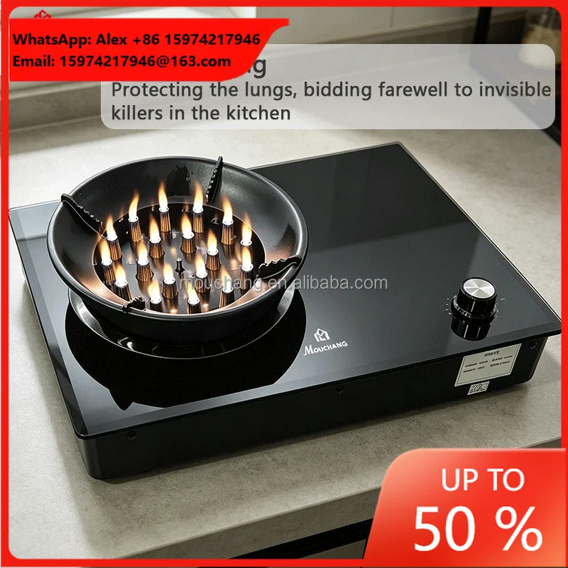 3000W Plug Play Plasma Technology Electric Flame Stove Tempered Glass Cooktop 18 Burners Portable Desktop Multiple Safety