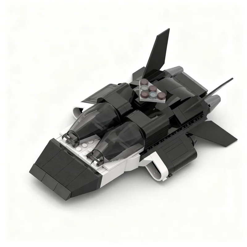 284pcs MOC Panther Police Interceptor Star Battle Model Building Blocks Construction Kids DIY Creative Brick Christmas Gift Toys