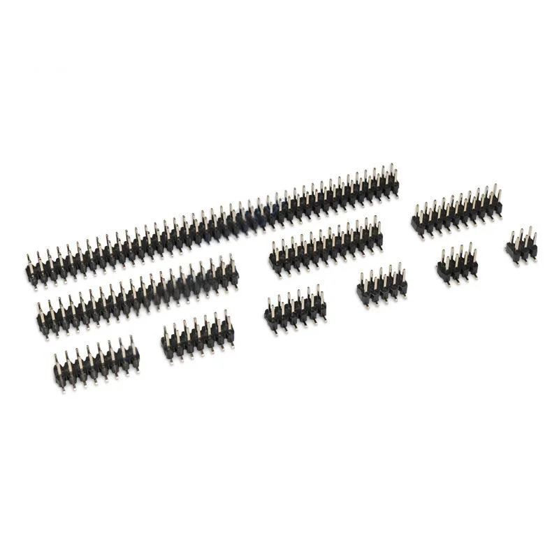 20PCS 1.27mm pitch strip connector SMD SMT 1.27MM 2*2/3/4/5/6/7/8/9/10/12/16/20/40/50 Pin Double-Row Male Header 2x40P 2x50PIN