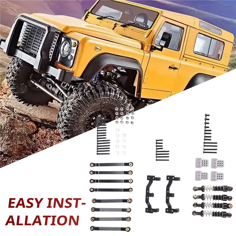 

B49B-Metal Chassis Pull Rods Suspension Link Mount Shock Absorber For MN D90 D91 D99 MN99S 1/12 RC Car Upgrade Parts