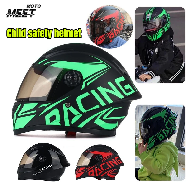 

DOT Certification Children Safety Riding Helmets CuteFull Face for Four Seasons Outdoor Sports Head Bicycle Motorcycle Helmet