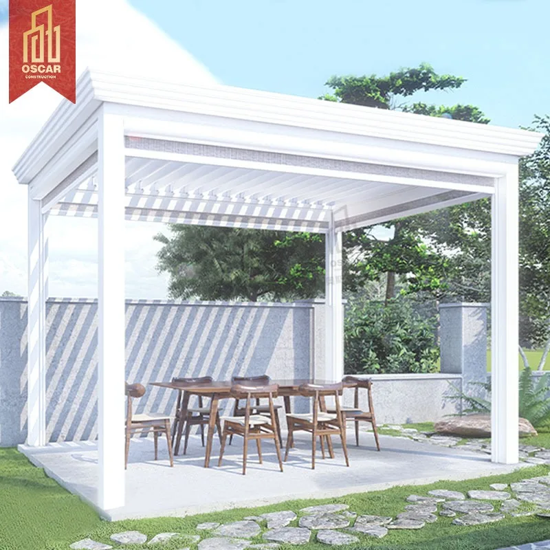 【Hot Sale】Gazebo Pergola Aluminium 4x3 Outdoor Garden Backyard Discovery Bioclimatica Pergola DIY Pergola Kits Diy Violin Kit