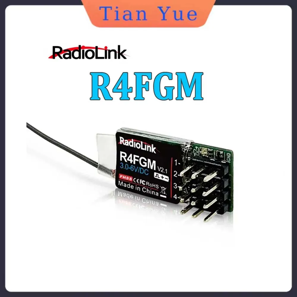 

Radiolink R4FGM 4 Channel Mini Receiver with Gyro for 1:28 1:64 RC Pocket Drift Car Hotwheel Work for RC4GS RC6GS T8S T8FB RC8X