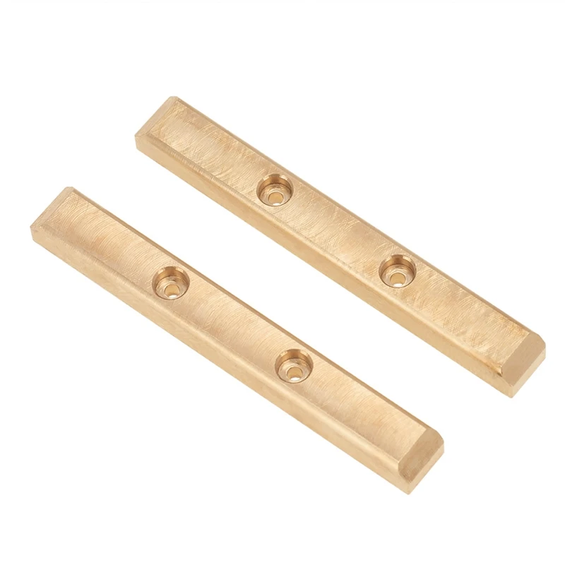 2Pcs Brass Boulder Bars Rock Rails For 1/24 Axial SCX24 AXI90081 AXI00001 RC Crawler Car Upgrade Accessories Parts