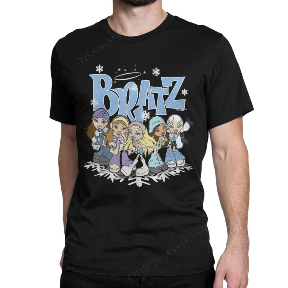 Bratz Winter Wonderland Group Shot T Shirt Men Pure Cotton Funny T-Shirts O Neck Tee Shirt Short Sleeve Clothing Plus Size