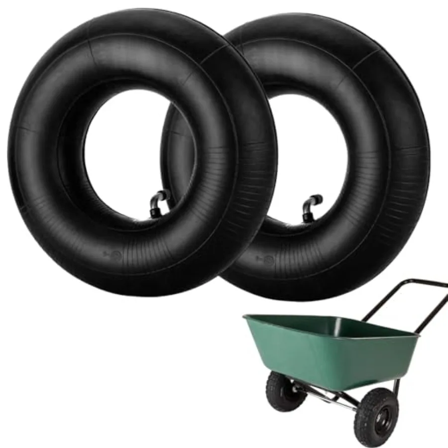 

4.10 3.504 Inner Tube Tire with TR87 Bent Valve Stem Replacement Lawn Mower Tire Tubes Wheelbarrow Tires for Tractor Garden Car