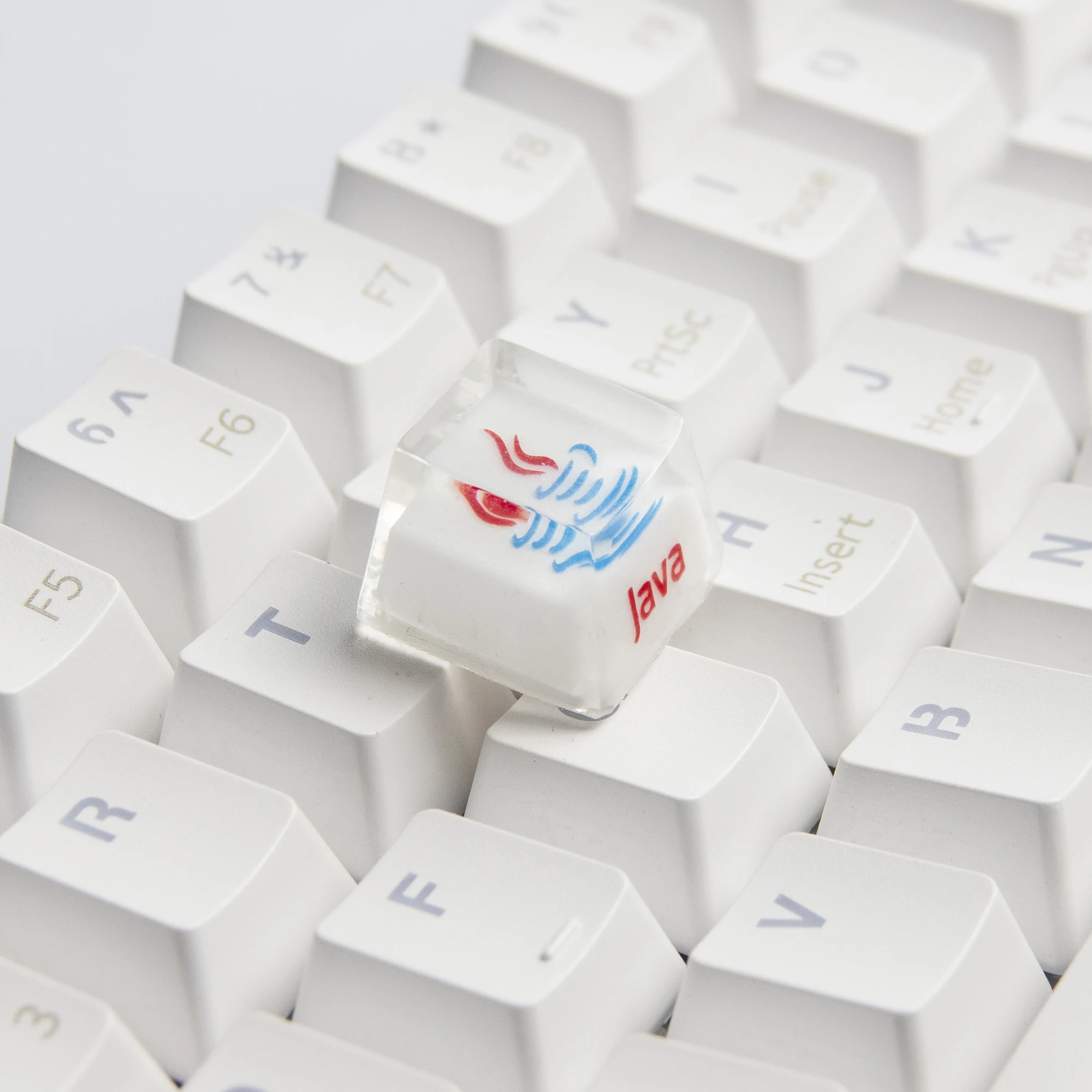 Customized Keycaps Mechanical Keyboard Personalized Translucent Cubic Resin Java Pyhton Github Ps Stackoverflow Programmer R4