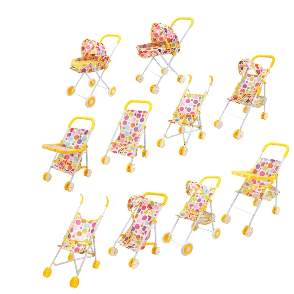 Faltbarer Kinderwagen für Reborn, Kinderzimmer, Schlafzimmer, Möbel, Spielzeug, Dekoration