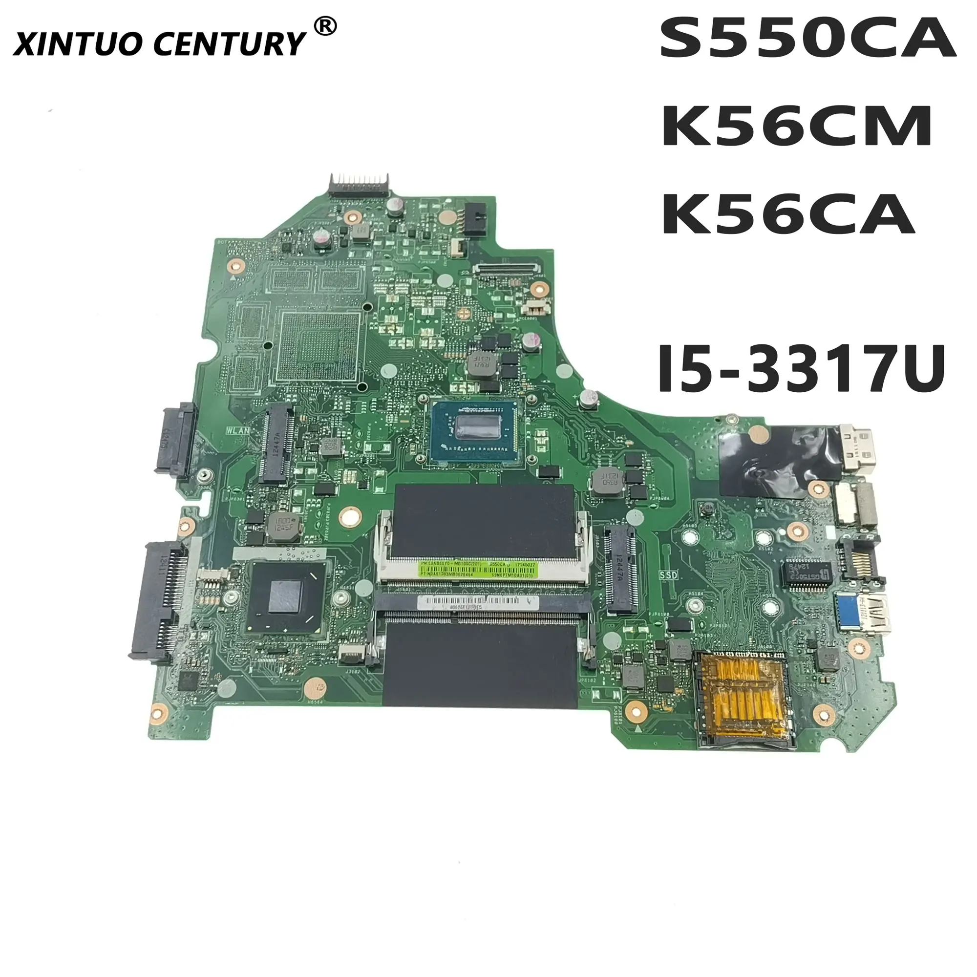 

K56CM PC motherboard for ASUS S550CA K56CM K56CA laptop motherboard 69N0NGM12B05 60-NSJMB2201-B05 I5-3317U CPU DDR3 100% tested