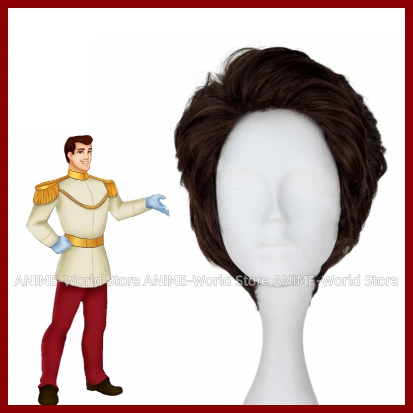 Costume de Cosplay de Prince Cendrillon pour Homme, Perruque sur Mesure