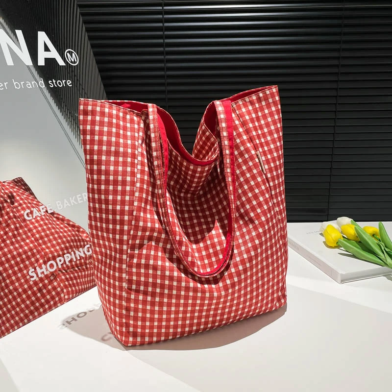 

Nylon Solid Color Double-sided Back Shoulder Bags Large Capacity Women's Bags on Sale 2025 High Quality Versatile Tote Bags