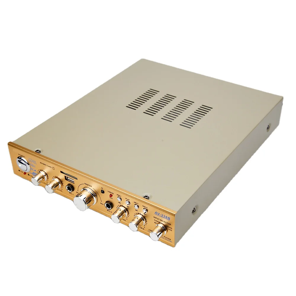 Small Family Home KTV BT Audio Speaker with High Power Large Volume Car Wireless Connection Power Amplifier