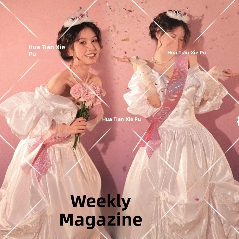 

Retro Wedding Dress Heian Period Dress Japanese Sash Princess Style Birthday Art Photo Women's Photography Costume