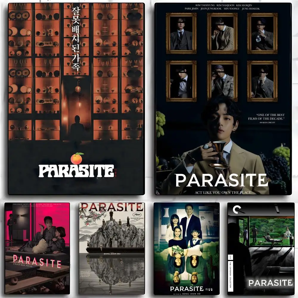 Movie P-Parasite Poster Wall art print art suitable for living room bedroom bar parlor home decor gift