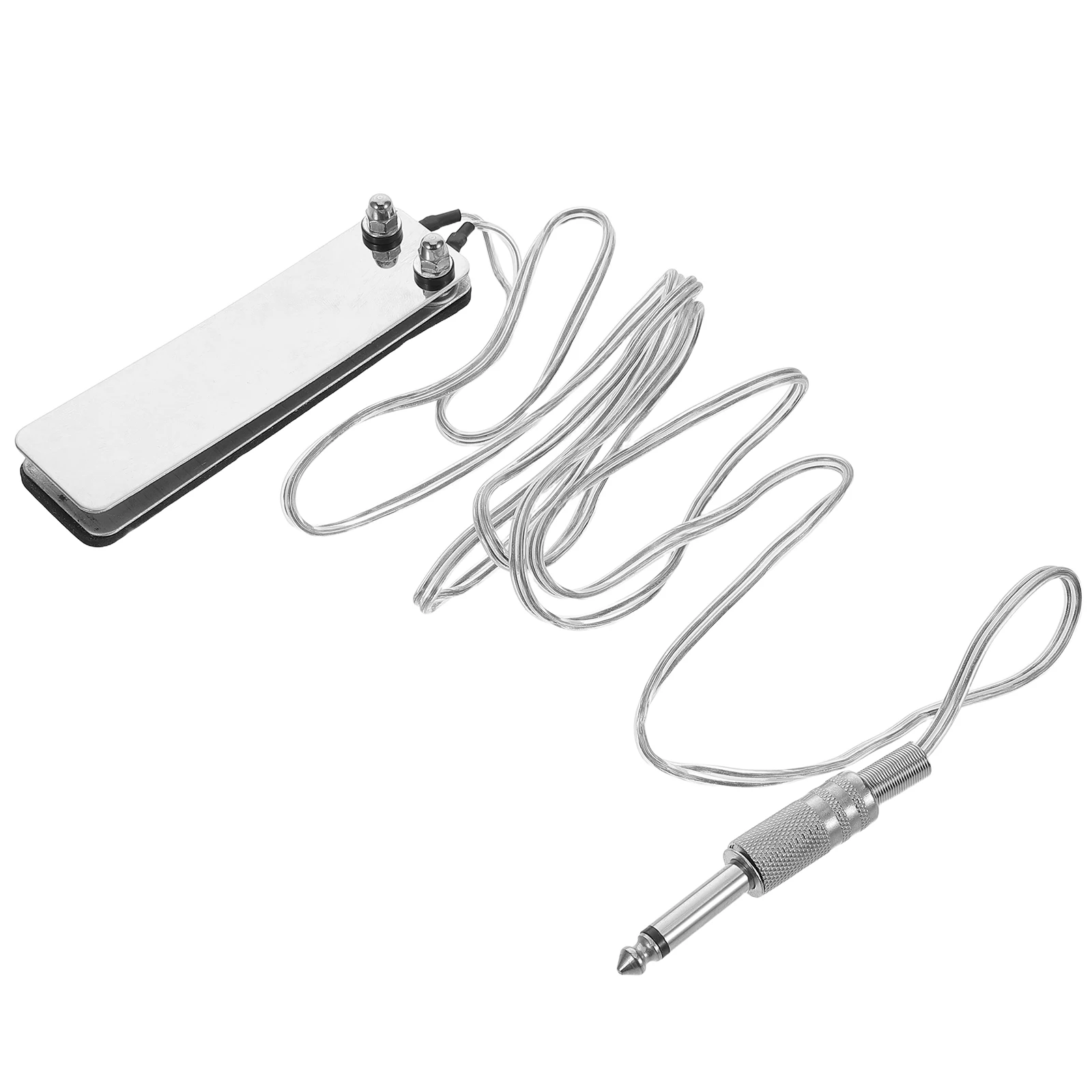 

Square Foot Pedal for Tattoo Machine Durable Metal Silver Compact Nonslip Power Compatibility Mini