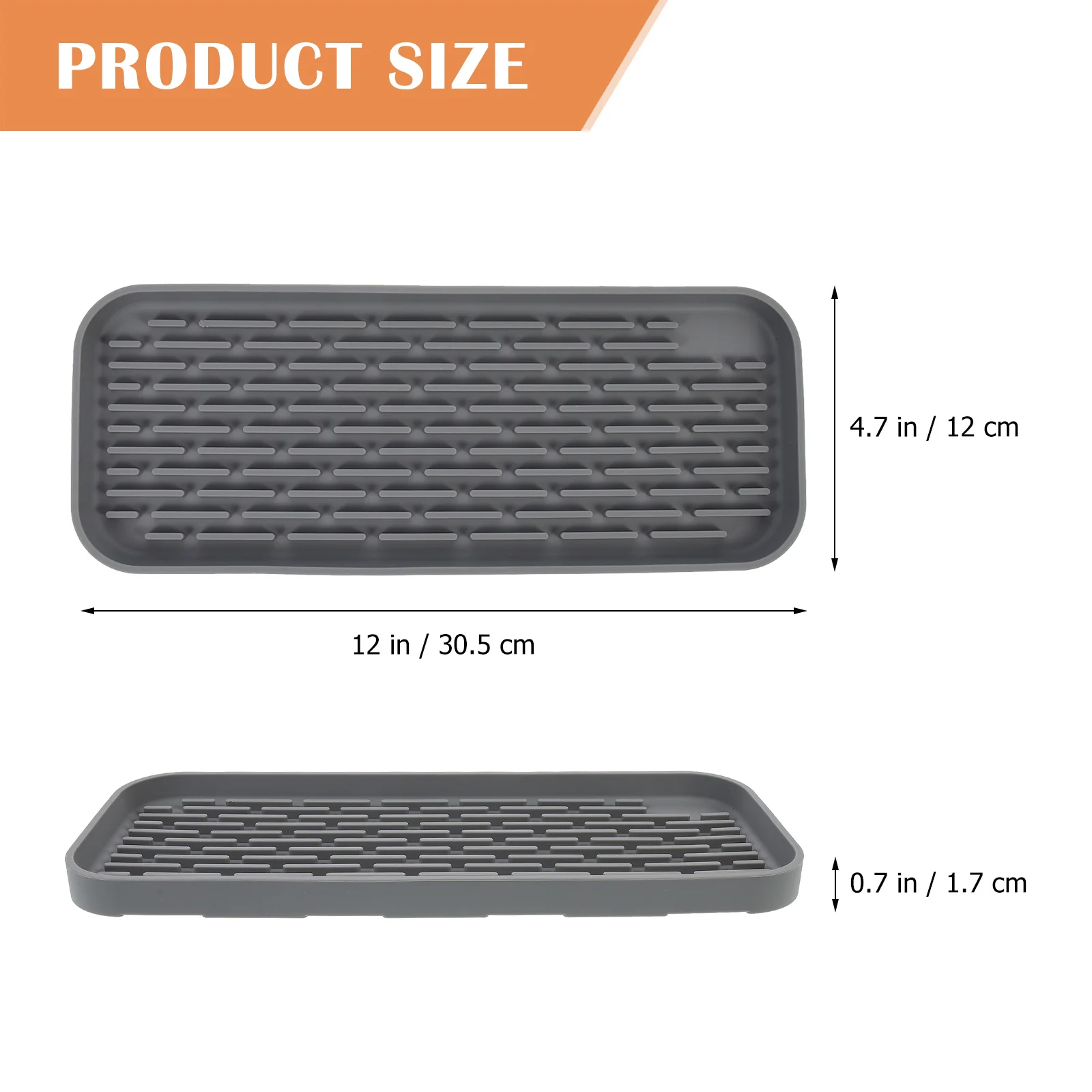 

Silicone Drying Tray Kitchen Mat For Home Hotel Restaurant Use Smooth Surface Dish Drying Mat Countertop Storage Tray