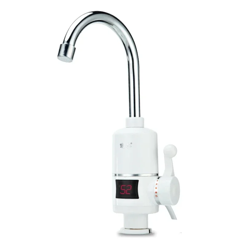 The electric faucet has a 2200 watt instant heating kitchen overheat fast heating small kitchen treasure household bathroom