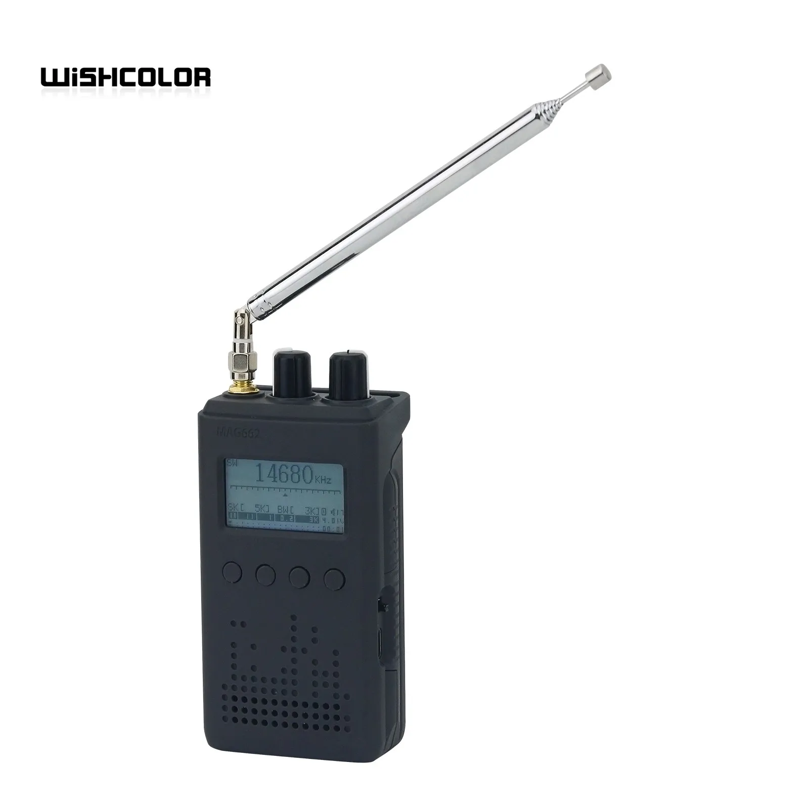 Imagem -02 - Dsp Full Band Radio Receiver com Antena de Tela fm lw mw sw Preto Hamgeek-mag662 Tef6686