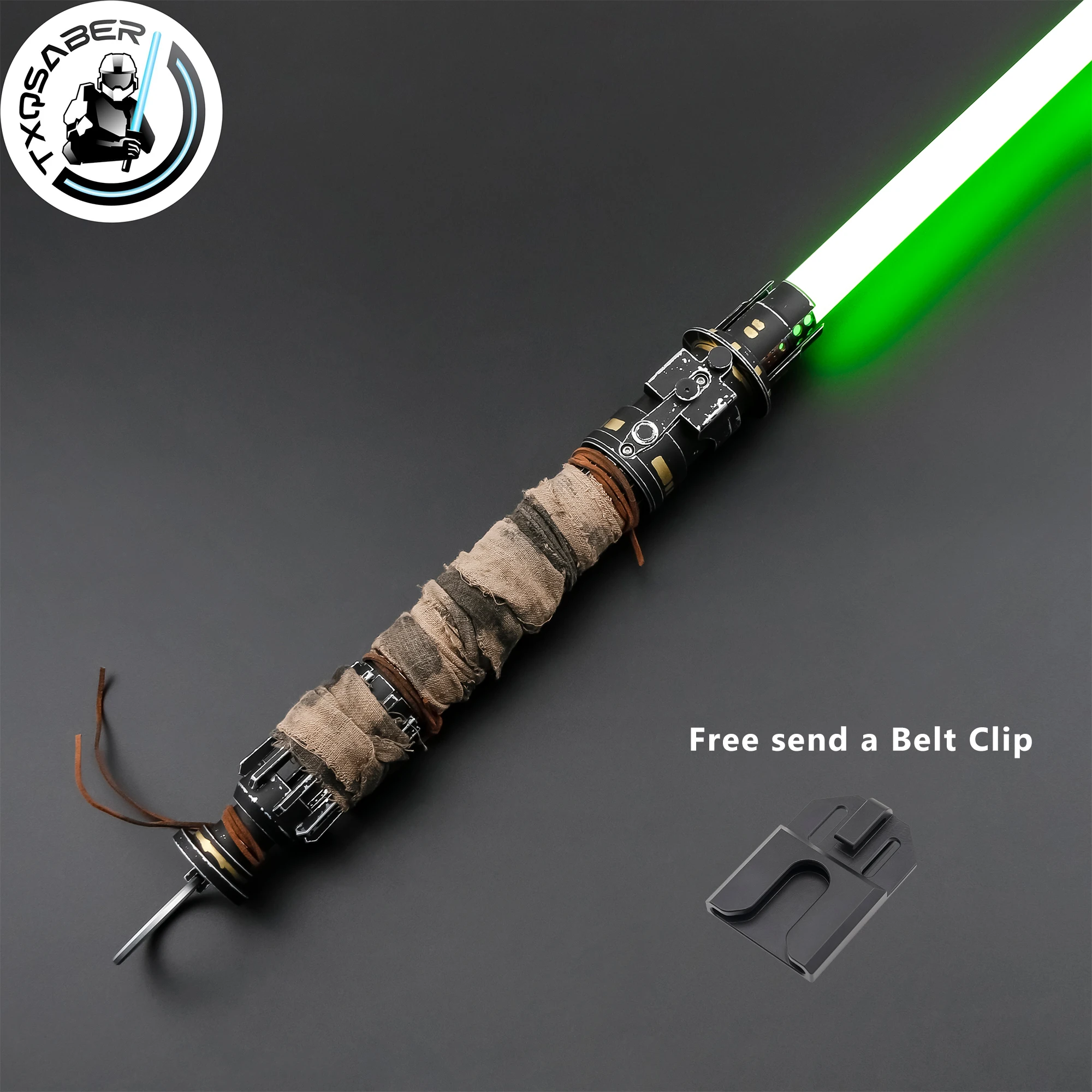 

TXQSABER Replica Lightsaber Boone SDRGB Pixel Light Sword FOC Smooth Swing Blaster Metal Hilt Jedi Laser Sword Toys for Adult