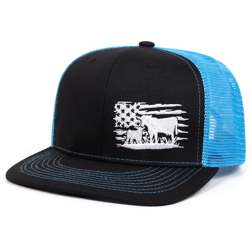 

Flat Bill Foam Top Hats for Men and Women Mesh Cooling Hat Beach Trucker Hats for Women Snapback Baseball Cap for Summer