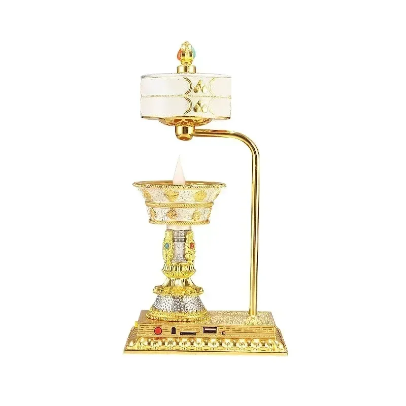 Xizang electronic charging butter lamp household electric simulation ornaments