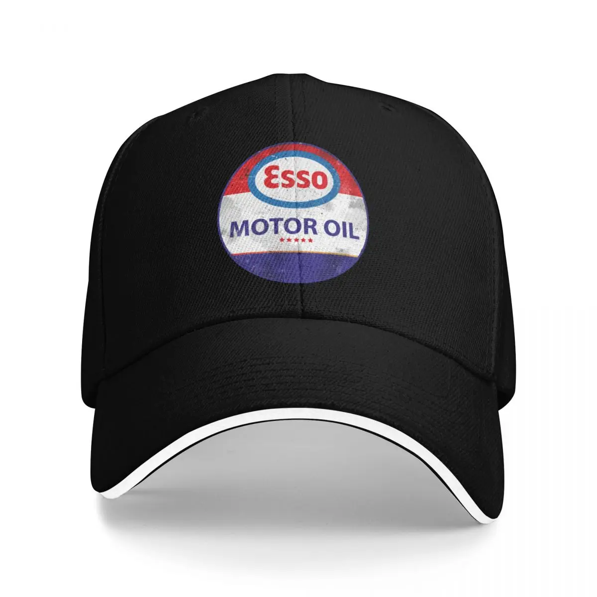 

Esso Motor Oil vintage sign Baseball Cap Wild Ball Hat Dropshipping Rugby Men Luxury Brand Women's