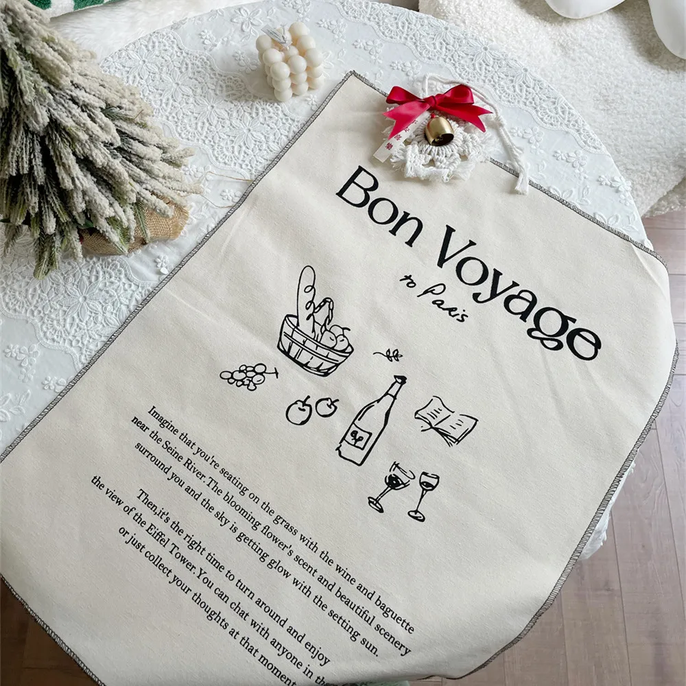 

Bon voyage, party wall decoration, hanging cloth, photo props, chic napkins, background cloth, meal mats，Table decoration