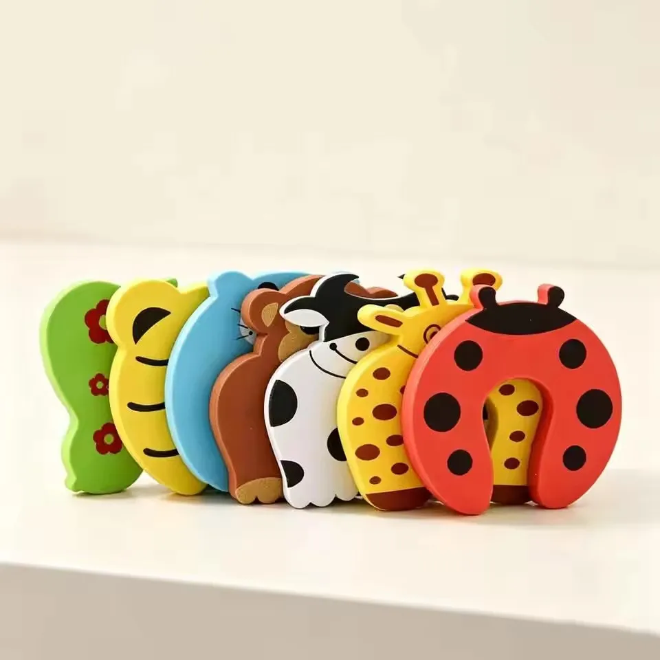 2/5Pcs Safety Home Kitchen Clip Door Stopper Kid Finger Protector Door Stopper Jammers Pinch Guard Bedroom Security Door C11