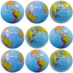 12Pcs Inflatable Beach Ball Bulk Jumbo 16