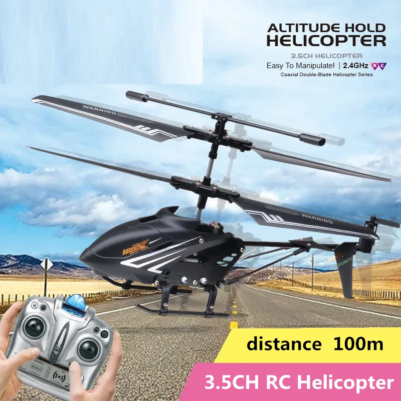 

2.4G Remote Control Helicopter 3.5 Channel With Altitude Hold One Key Take Off/Landing Mini RC Helicopter For Kids