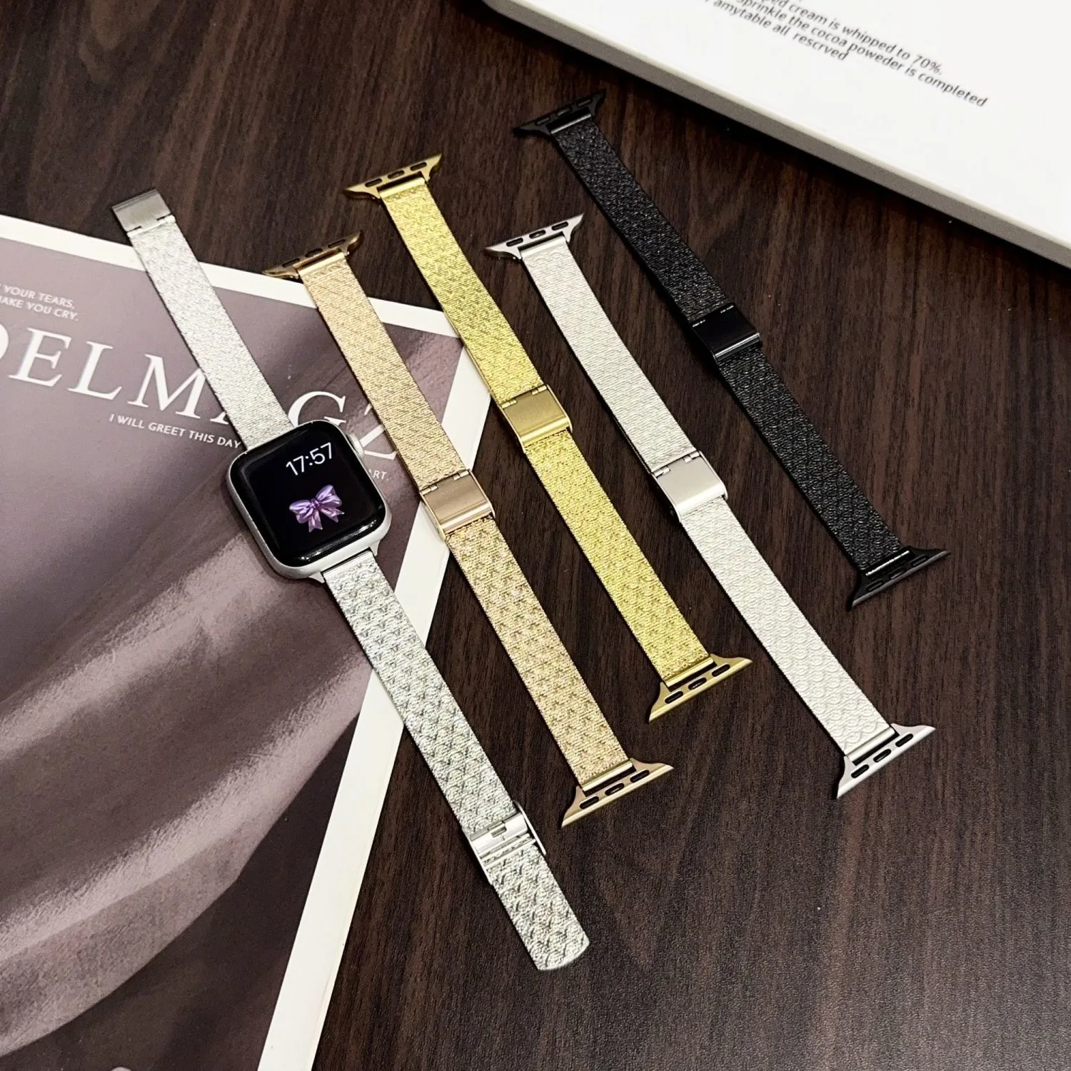 

Ремешки для часов из нержавеющей стали, аксессуары для женских наручных часов, детали и комплектующие для часов, ремешок, ультра-ремешок