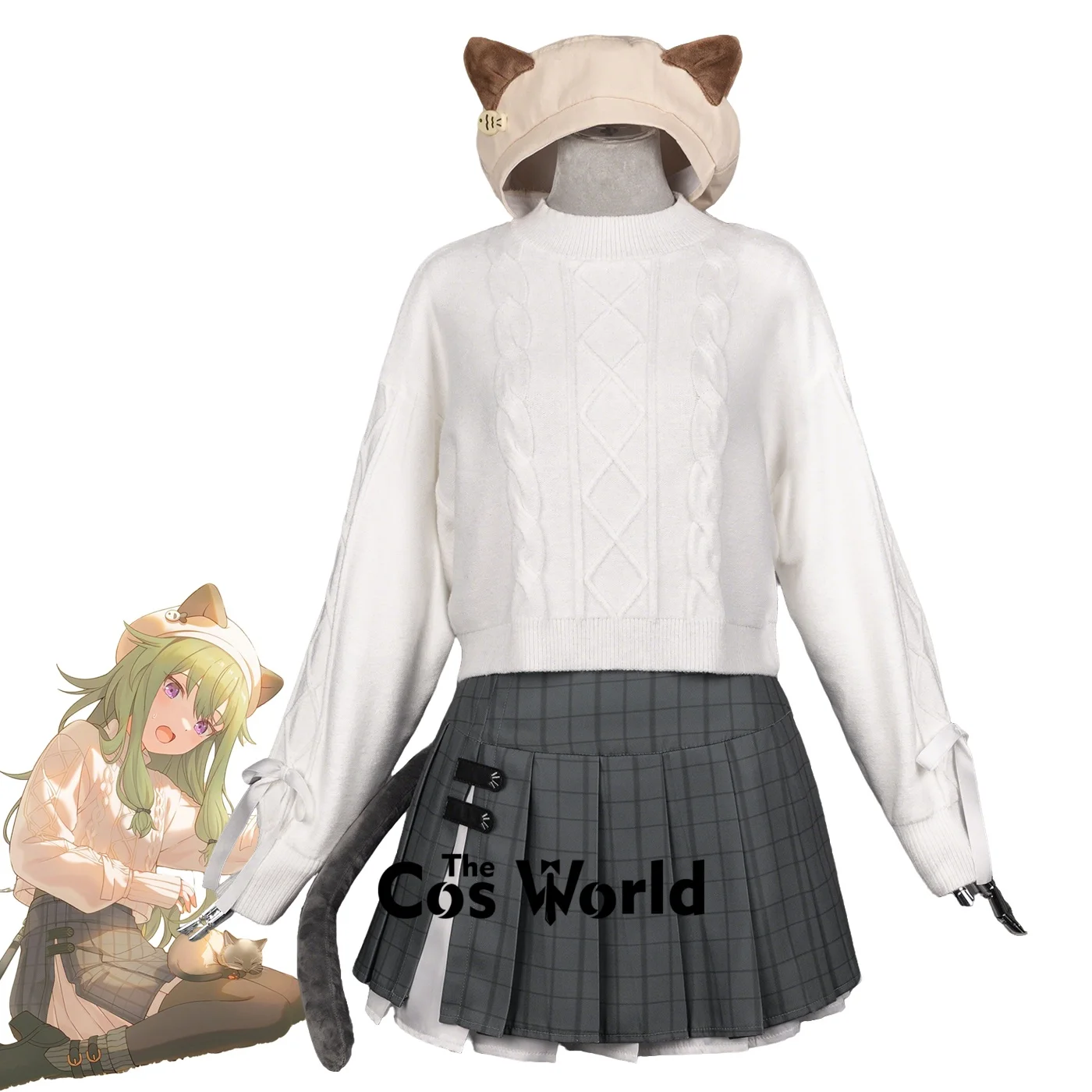 

PJSK You are my Hero Kusanagi Nene Cuteness Cat Ear Beret Outfits Game Anime Cosplay Costumes