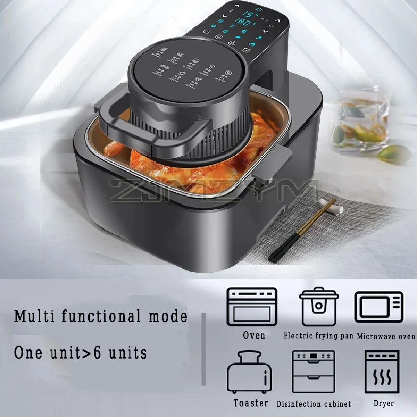 뜨거운 판매 비주얼 에어 프라이어 홈 지능형 9L 대용량 자동 지능형 오븐 프렌치 프라이 기계 220V 1350W