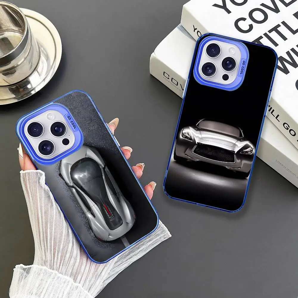 

Cool e-executive sedan Phone Case For iPhone 16,15,14,13,12,11,Mini,Pro,MAX Blue Matte Shockproof Cover