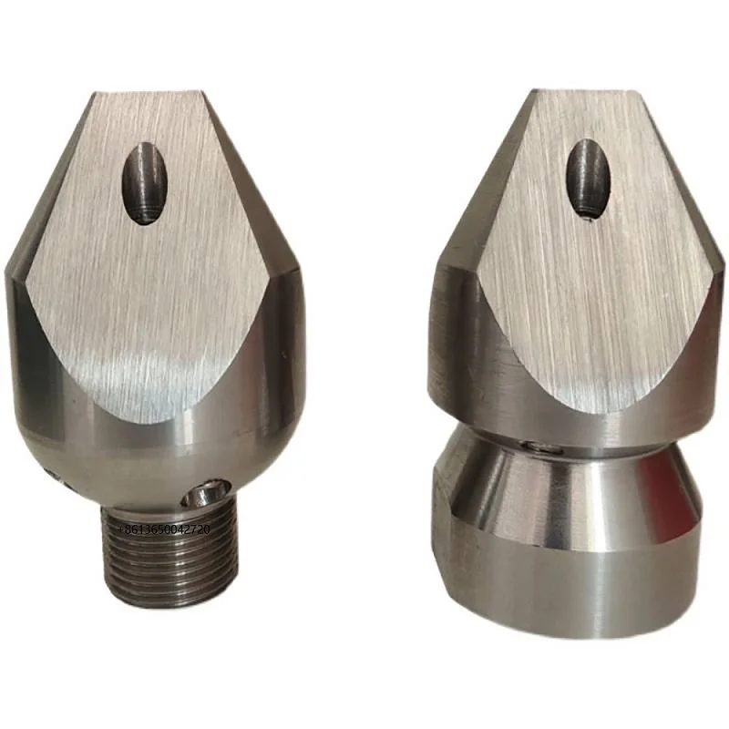 High pressure dredge sewer nozzle, stainless steel cleaning jet