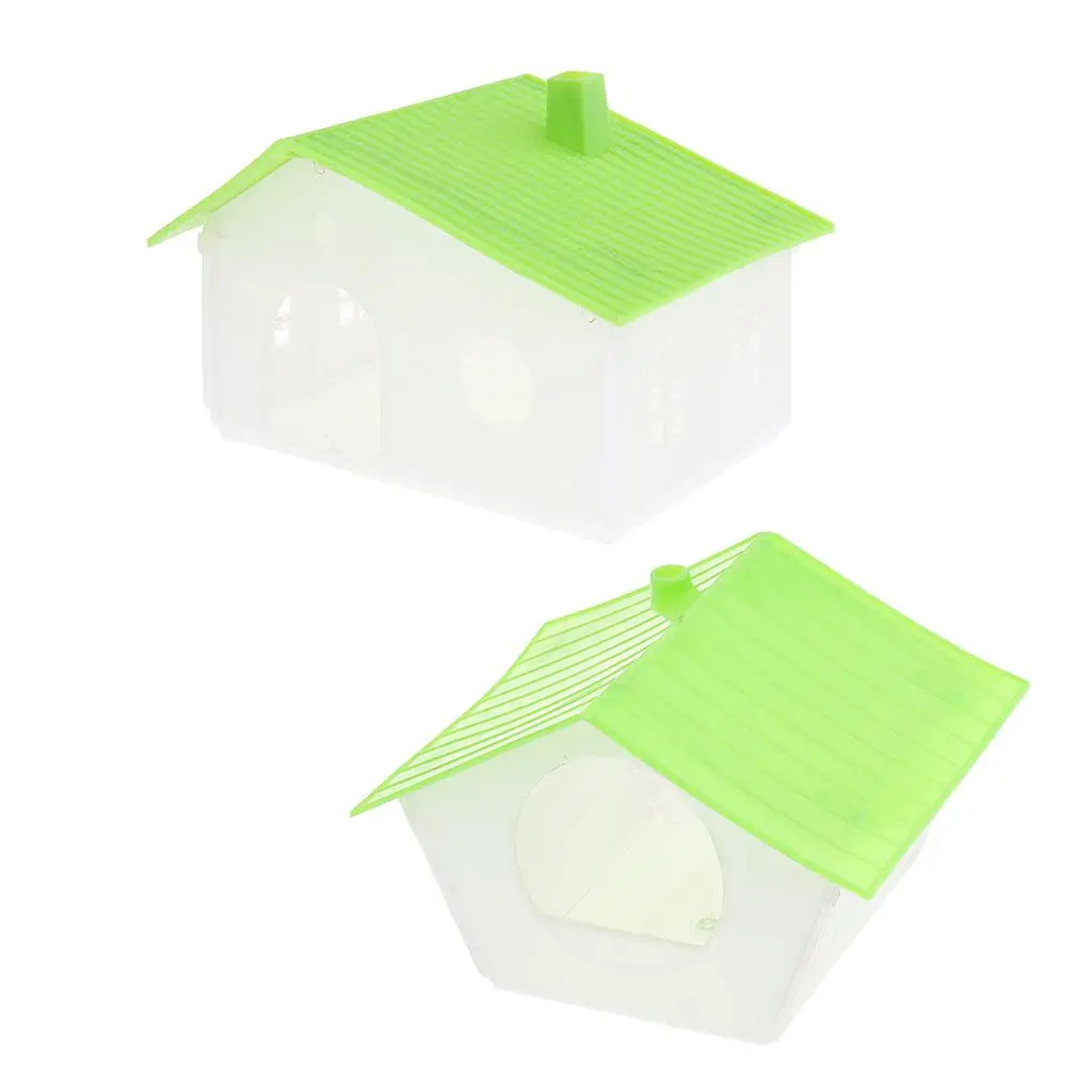 Plastic Bird Cage Box Two Space Nest for Hamster Squirrel Parrots Sparrows Small Pet Breeding and Hatching