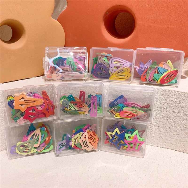 25 Buah Jepit Rambut Bintang Warna-warni Lucu Jepit Rambut Kancing Ornamen Rambut Manis Anak Jepit Rambut BB Aksesori Rambut Mode