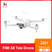 FIMI X8 Tele Drone with Wide-Angle Camera 30x Hybrid Zoom 4K 60fps 10KM range 3-axis Gimbal GPS AI Super Night Video Capture