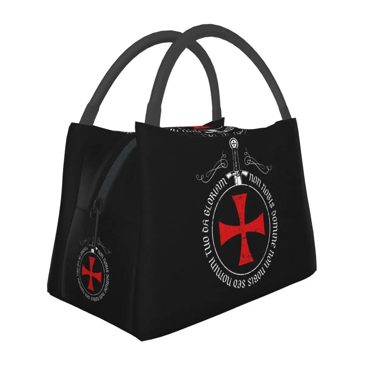 Knight Templar Sword Crusader Lunch Bags Insulated Bento Box Lunch Tote Picnic Bags Cooler Thermal Bag for Woman Girl Office