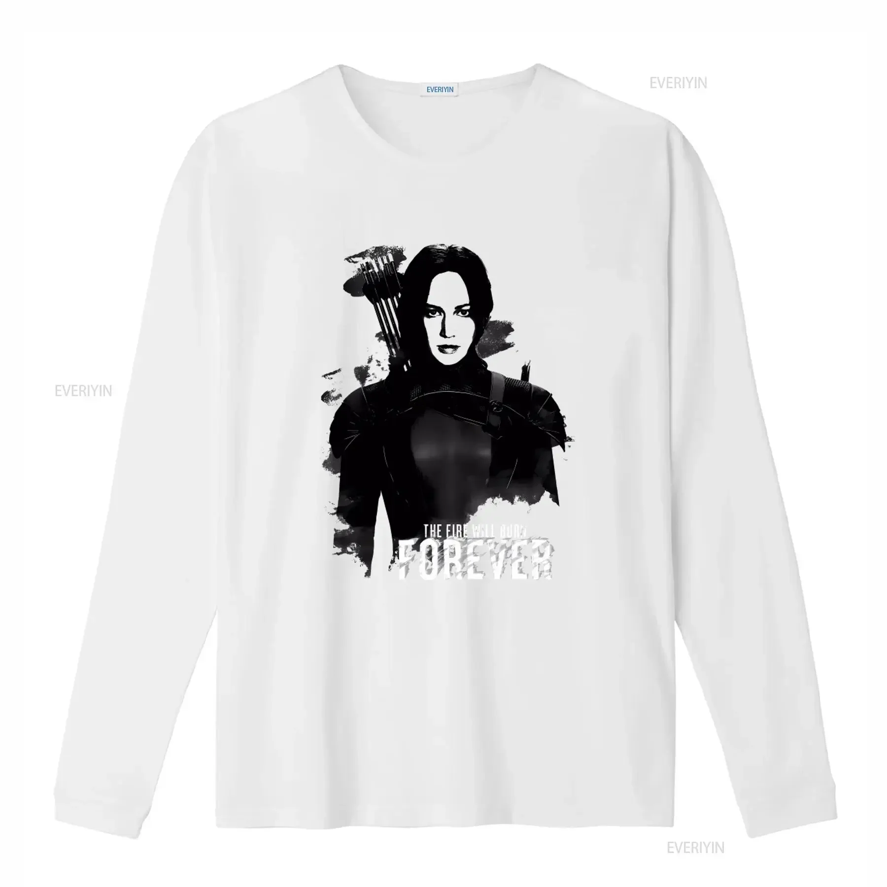 Katniss Everdeen The Fire Will Burn Forever Hunger Games T Shirt vintage Washed Stylish Soft Comfortable Versatile homme