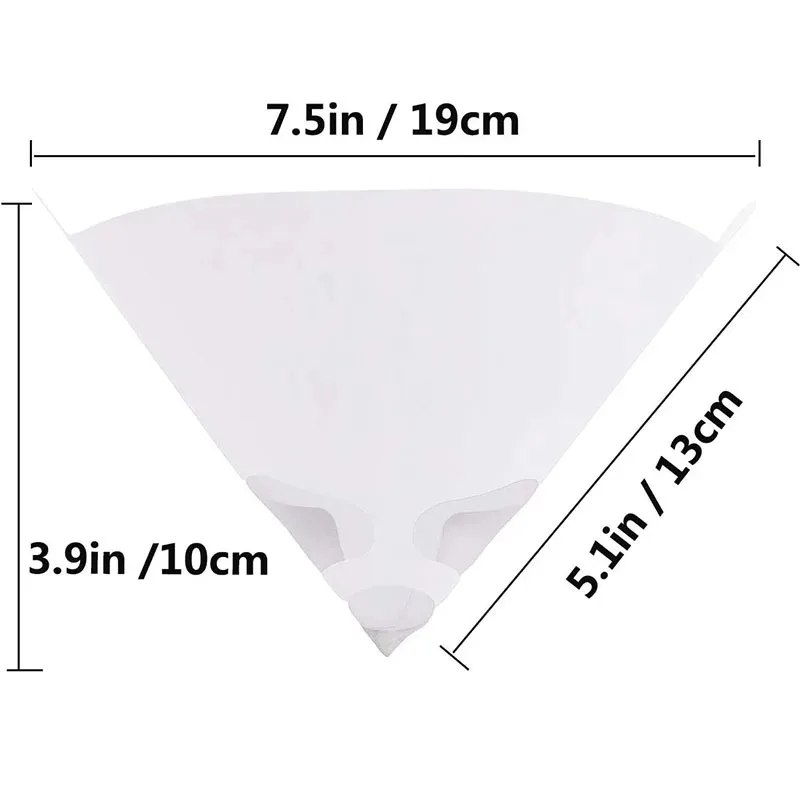 Paint Filter Paper Purifying Straining Cup Funnel Disposable 100 Mesh Paint Filte Mesh Conical Nylon Micron Paper 10/20pcs