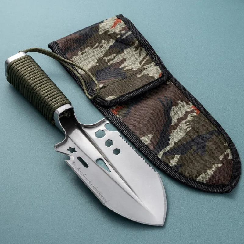 1pcS Stainless Steel Shovel Pocket Shovel Portable Shovel Survival Shovel Camping Shovel Outdoor Garden Tool   JJ2371  BH
