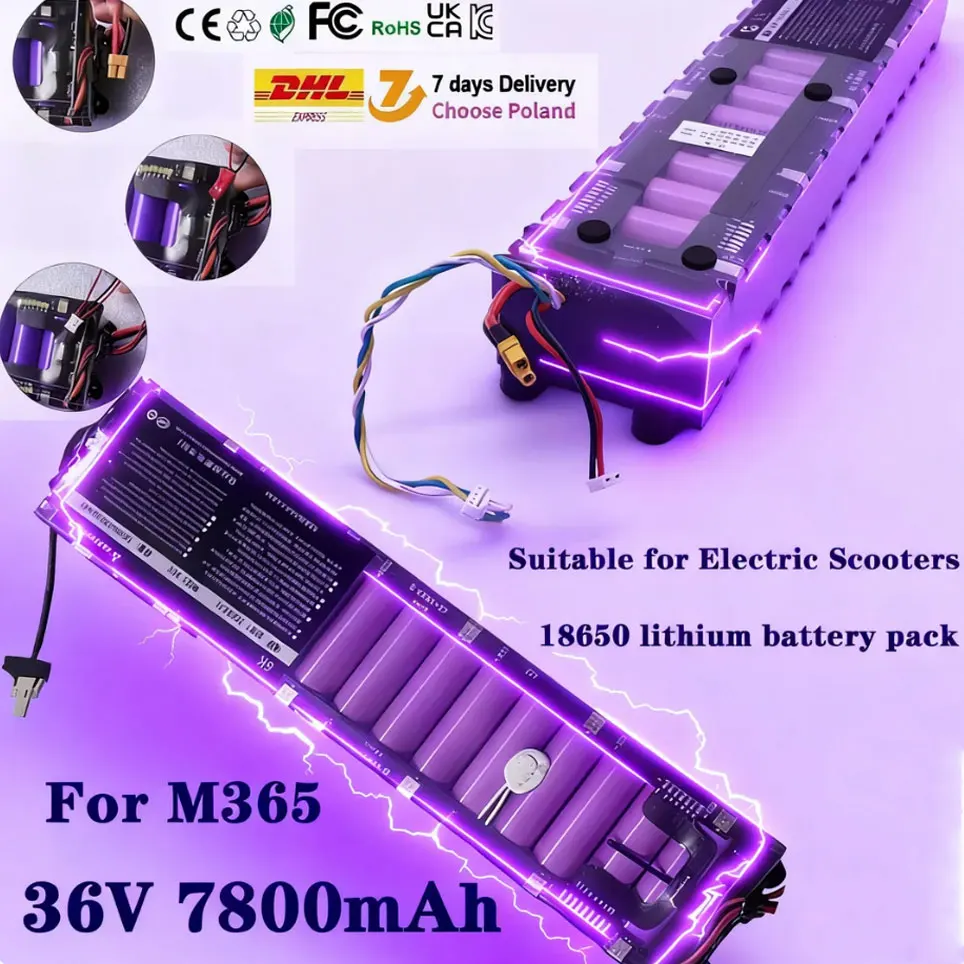 Original 36V 7800mAh Akku für Xiaomi M365 M356 Pro Spezieller Akkupack 36V Li-Ionen-Akku 7800mAh