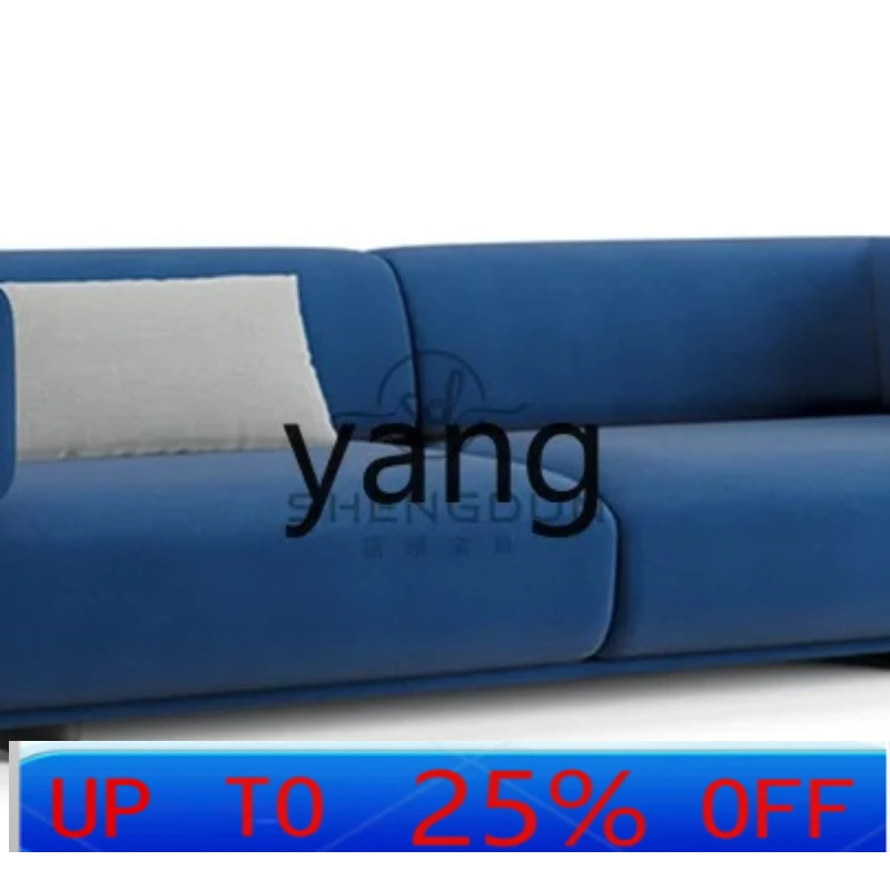 

LMM Minimalist Leather Fabric Combined with Living Room Designer Minimalist Villa Hotel Club Arc Sofa for Multi-User